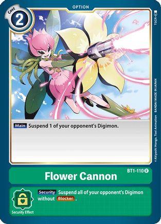 Flower Cannon (BT1-110) [Release Special Booster]