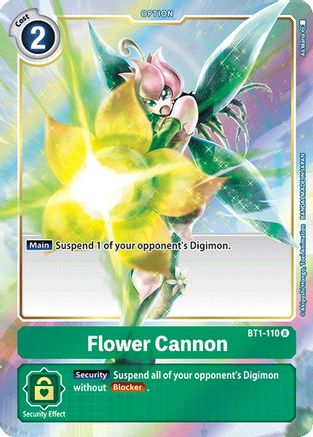 Flower Cannon (Alternate Art) (BT1-110) [Release Special Booster] Foil