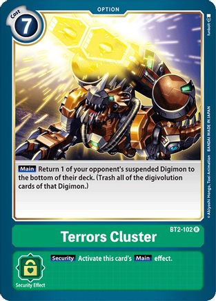 Terrors Cluster (BT2-102) [Release Special Booster]