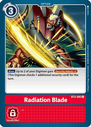 Radiation Blade (BT2-092) [Release Special Booster]
