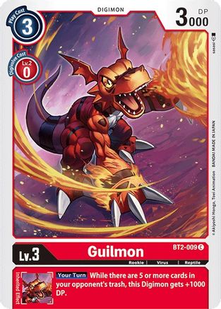 Guilmon (BT2-009) [Release Special Booster]