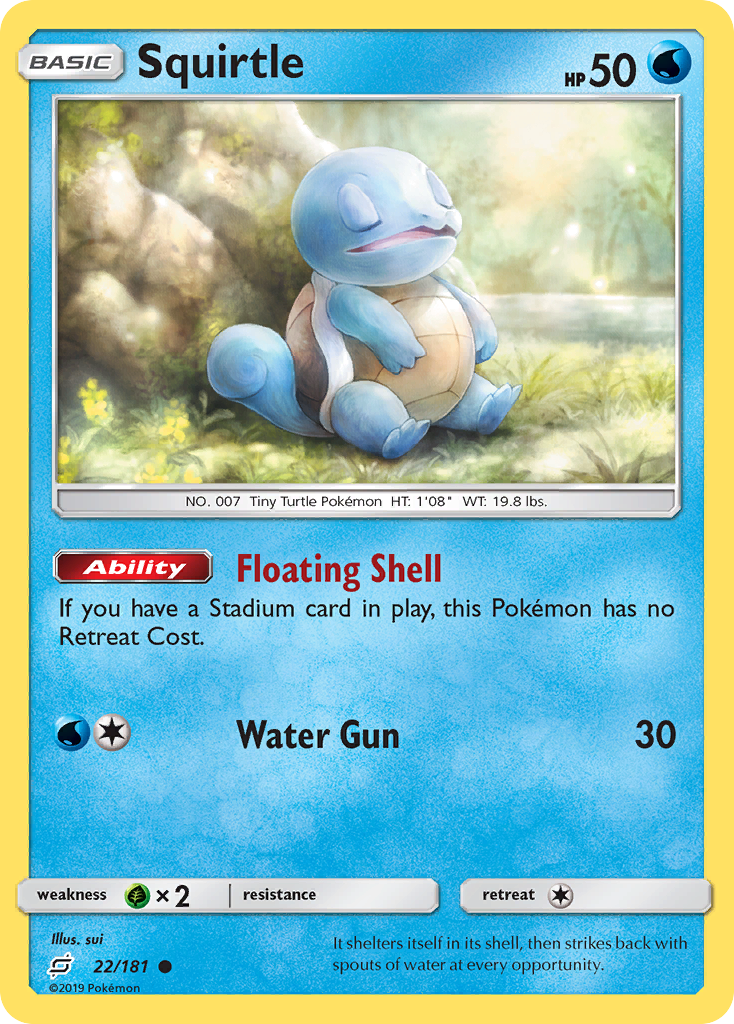 Squirtle (22/181) [Sun & Moon: Team Up] Reverse Holofoil - Deck Out Gaming