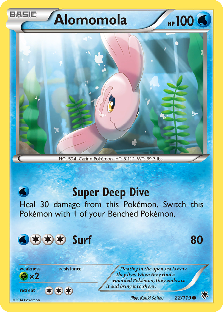 Alomomola (22) [XY - Phantom Forces] Reverse Holofoil - Deck Out Gaming