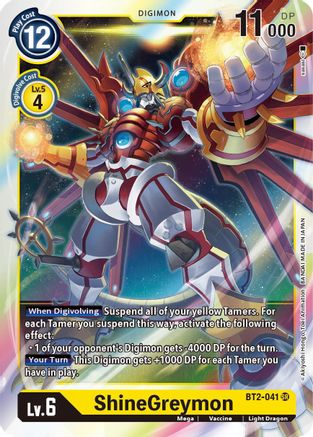 ShineGreymon (BT2-041) [Release Special Booster] Foil