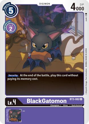 BlackGatomon (BT3-082) [Release Special Booster]