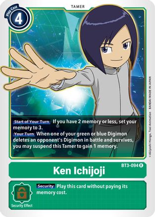 Ken Ichijoji (BT3-094) [Release Special Booster]