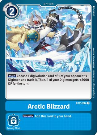 Arctic Blizzard (BT2-094) [Release Special Booster]