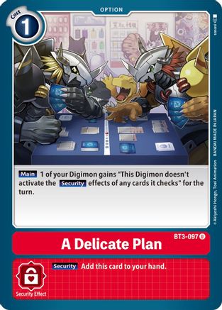 A Delicate Plan (BT3-097) [Release Special Booster]