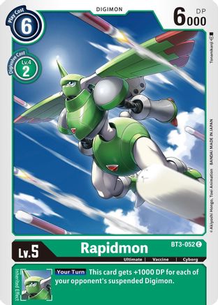 Rapidmon (BT3-052) [Release Special Booster]