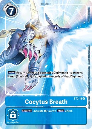 Cocytus Breath - ST2-16 (Tamer's Evolution Box) (ST2-16) [Starter Deck 02: Cocytus Blue] Foil