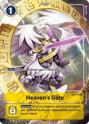 Heaven's Gate - ST3-13 (Tamer's Evolution Box) (ST3-13) [Starter Deck 03: Heaven's Yellow] Foil