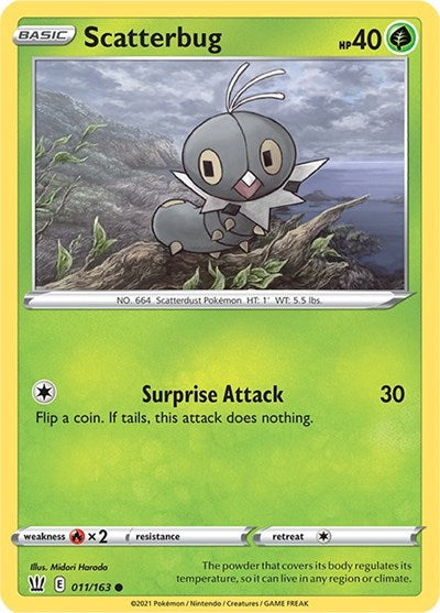 Scatterbug [SWSH05: Battle Styles] Reverse Holofoil - Deck Out Gaming