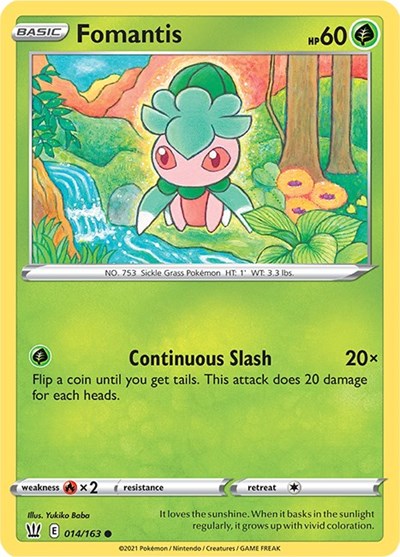Fomantis [SWSH05: Battle Styles] Reverse Holofoil - Deck Out Gaming