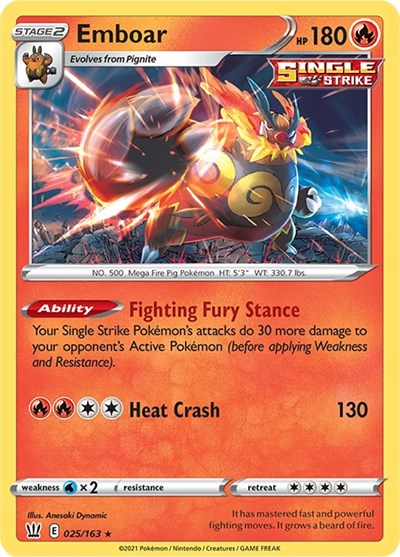 Emboar [SWSH05: Battle Styles] - Deck Out Gaming