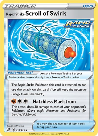 Rapid Strike Scroll of Swirls [SWSH05: Battle Styles] Reverse Holofoil - Deck Out Gaming