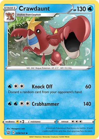 Crawdaunt [SWSH05: Battle Styles] - Deck Out Gaming