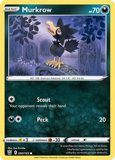 Murkrow [SWSH05: Battle Styles] Reverse Holofoil - Deck Out Gaming