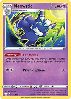Meowstic [SWSH05: Battle Styles] Reverse Holofoil - Deck Out Gaming