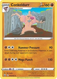 Conkeldurr [SWSH05: Battle Styles] Reverse Holofoil - Deck Out Gaming