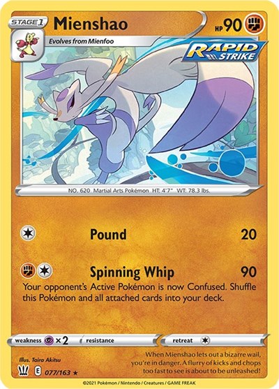 Mienshao [SWSH05: Battle Styles] Reverse Holofoil - Deck Out Gaming