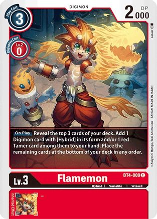 Flamemon (BT4-009) [Great Legend]