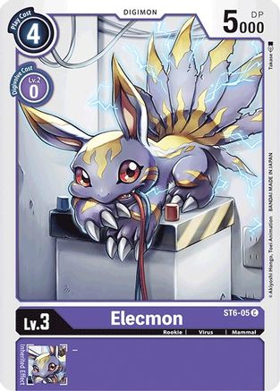 Elecmon (ST6-05) [Starter Deck 06: Venomous Violet]