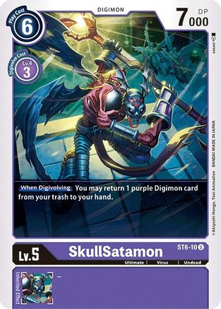 SkullSatamon (ST6-10) [Starter Deck 06: Venomous Violet]