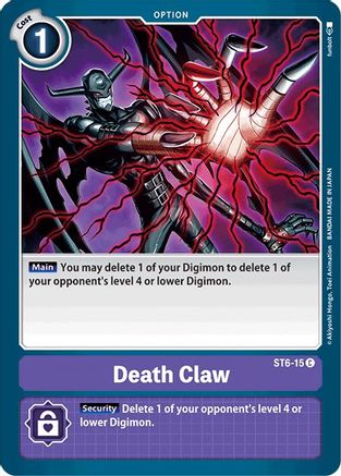 Death Claw (ST6-15) [Starter Deck 06: Venomous Violet]