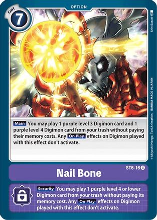 Nail Bone (ST6-16) [Starter Deck 06: Venomous Violet]