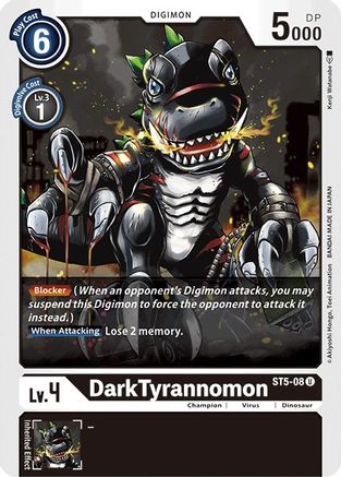 DarkTyrannomon (ST5-08) [Starter Deck 05: Machine Black]