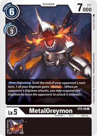 MetalGreymon (ST5-09) [Starter Deck 05: Machine Black]