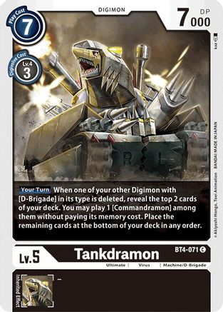 Tankdramon (BT4-071) [Great Legend]