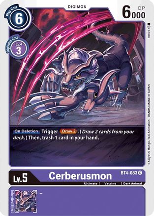 Cerberusmon (BT4-083) [Great Legend]