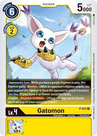 Gatomon - P-031 (P-031) [Digimon Promotion Cards] Foil