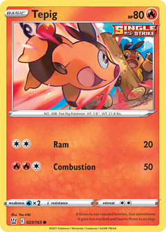 Tepig [SWSH05: Battle Styles] Reverse Holofoil - Deck Out Gaming