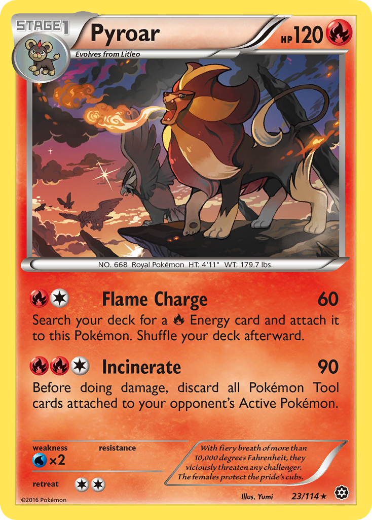 Pyroar (23) [XY - Steam Siege] - Deck Out Gaming