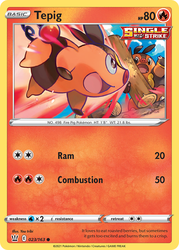 Tepig [SWSH05: Battle Styles] - Deck Out Gaming