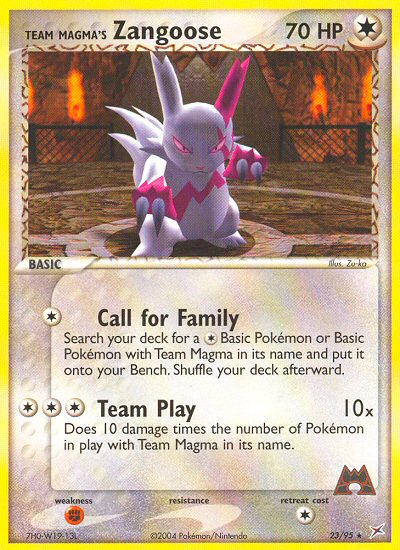 Team Magma's Zangoose (23) [Team Magma vs Team Aqua] - Deck Out Gaming