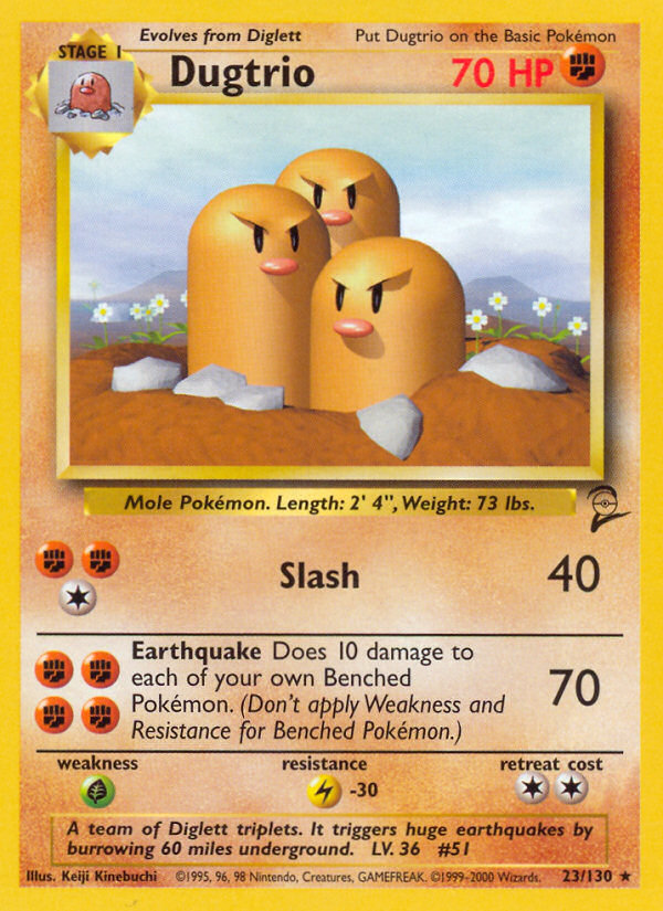 Dugtrio (23) [Base Set 2] - Deck Out Gaming