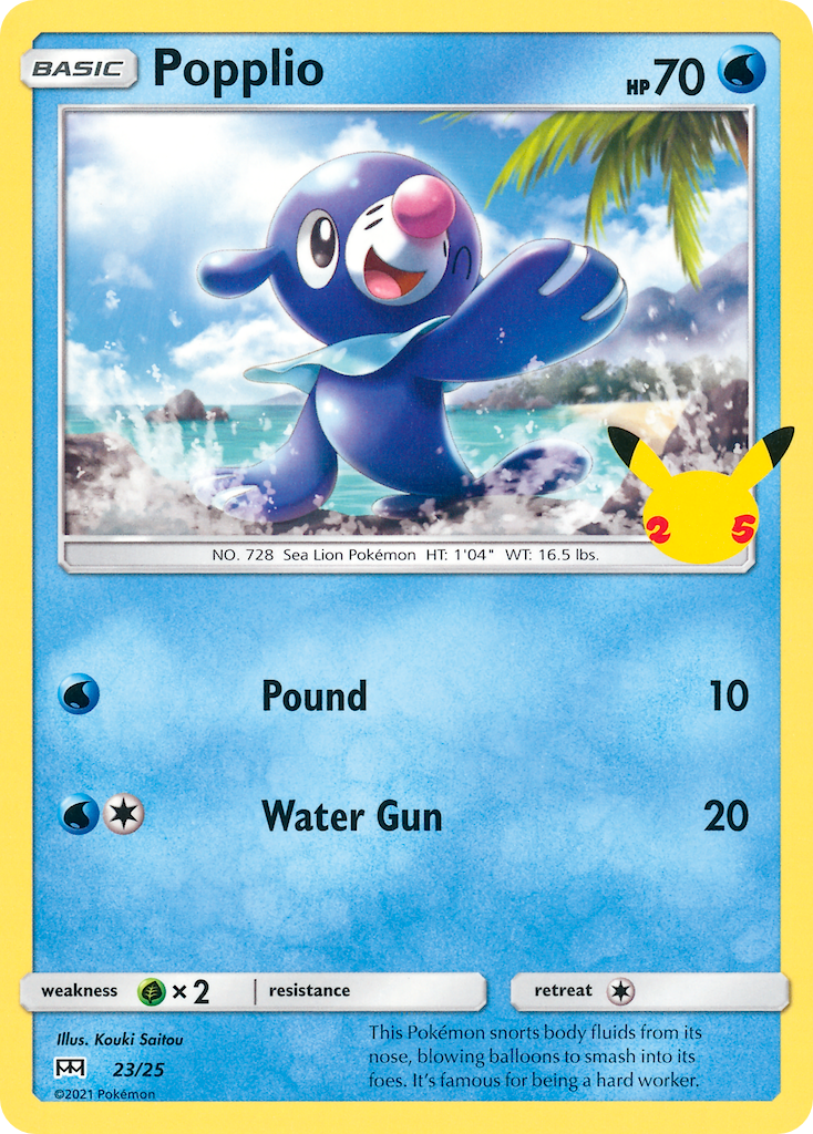 Popplio [McDonald's 25th Anniversary Promos] - Deck Out Gaming