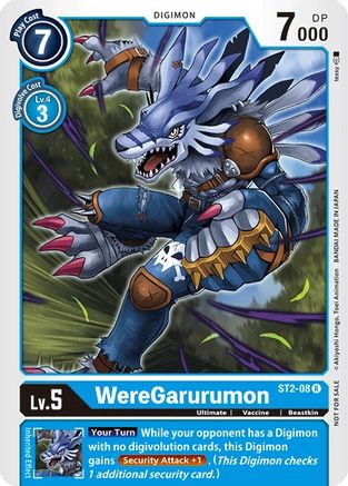 WereGarurumon - ST2-08 (Tamer Party Vol. 2 Promo) (ST2-08) [Starter Deck 02: Cocytus Blue]