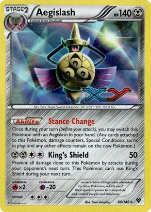 Aegislash (86) (Prerelease Promo) [XY: Black Star Promos] - Deck Out Gaming