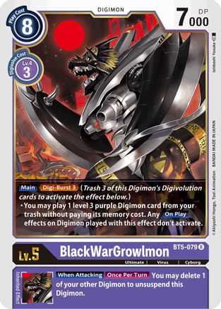 BlackWarGrowlmon (BT5-079) [Battle of Omni]