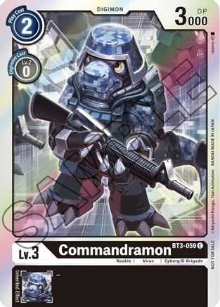 Commandramon - BT3-059 (Event Pack 1) (BT3-059) [Release Special Booster] Foil