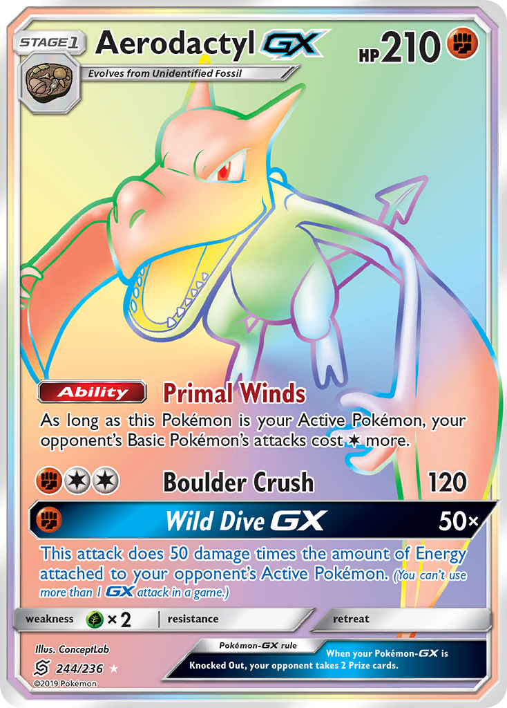 Aerodactyl GX (244/236) [Sun & Moon: Unified Minds] - Deck Out Gaming