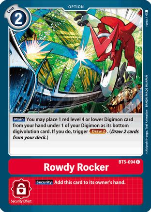 Rowdy Rocker (BT5-094) [Battle of Omni]