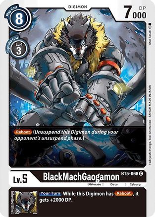 BlackMachGaogamon (BT5-068) [Battle of Omni]