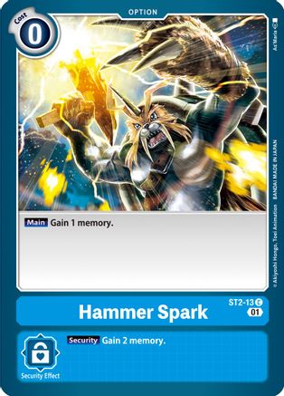Hammer Spark - ST2-13 (Alternate Art) (ST2-13) [Starter Deck 08: Ulforce Veedramon]