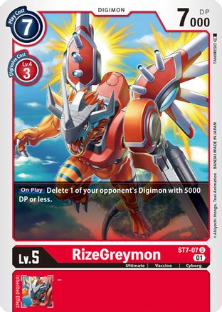 RizeGreymon (ST7-07) [Starter Deck 07: Gallantmon]