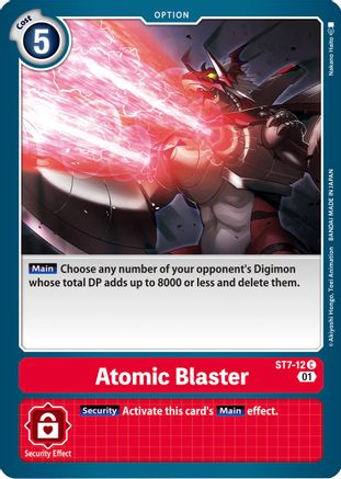 Atomic Blaster (ST7-12) [Starter Deck 07: Gallantmon]